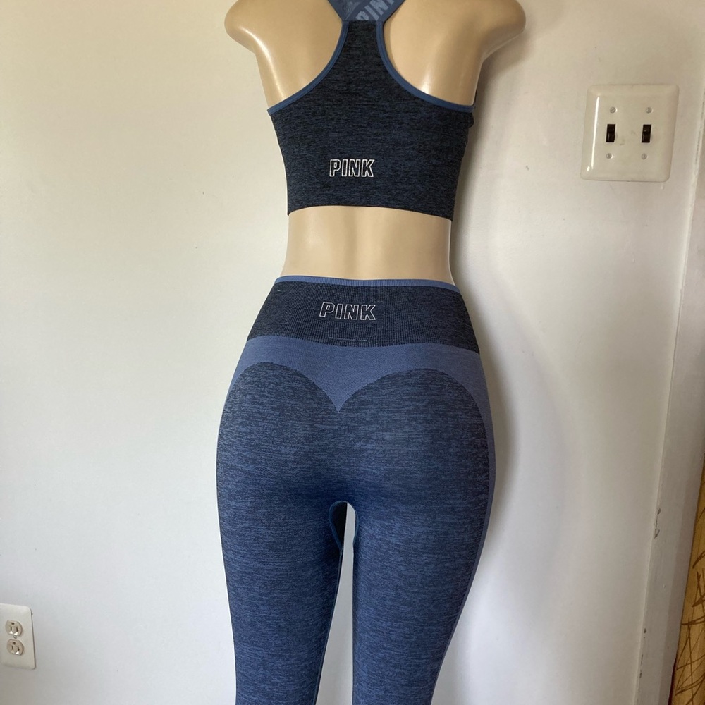 Blue PINK Victoria’s Secret Activewear Set